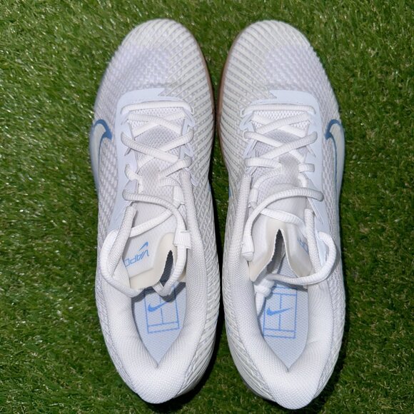 Nike Court Air Zoom Vapor 11 HC Tennis Shoes UNC White Blue Mens DR6966-107 main image 9